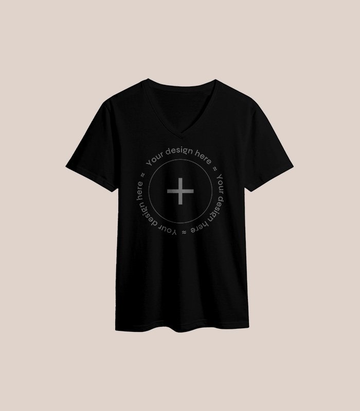 Camiseta con cuello en V