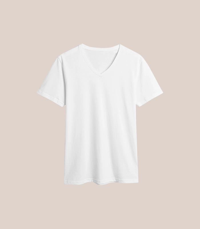 Camiseta con cuello en V - Imagen 3