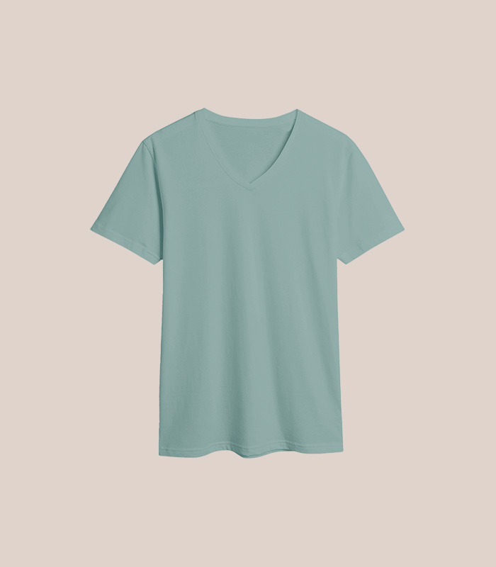 Camiseta con cuello en V - Imagen 4
