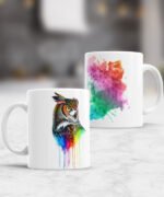 taza diseños animales acuarela