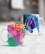 taza diseños animales acuarela