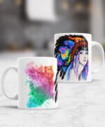 taza diseños animales acuarela