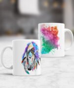 taza diseños animales acuarela