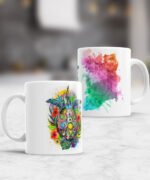 taza diseños animales acuarela