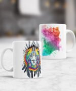 taza diseños animales acuarela
