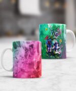 taza diseños animales acuarela