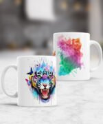 taza diseños animales acuarela