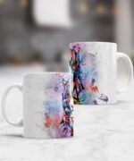 taza diseños animales acuarela