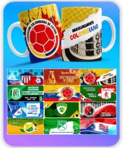 taza diseños futbol colombia