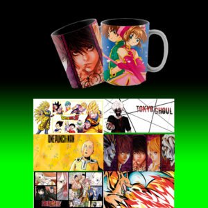 tazas diseños anime variados