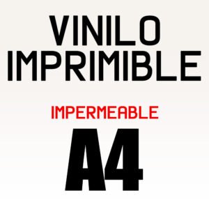 Impresión vinilo adhesivo impermeable  A4