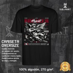 Camiseta oversize heart
