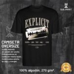 Camiseta oversize explicit