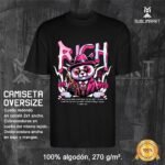 Camiseta oversize oso mafia rich